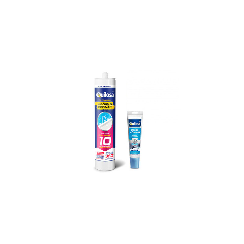 SILICONA BAÑO/COCINA QUILOSA 280ML TRANSLUCIDA