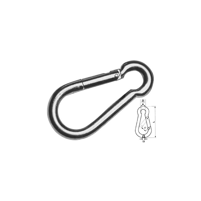 MOSQUETON INOX BOMBERO 50  D 5MM 9078050