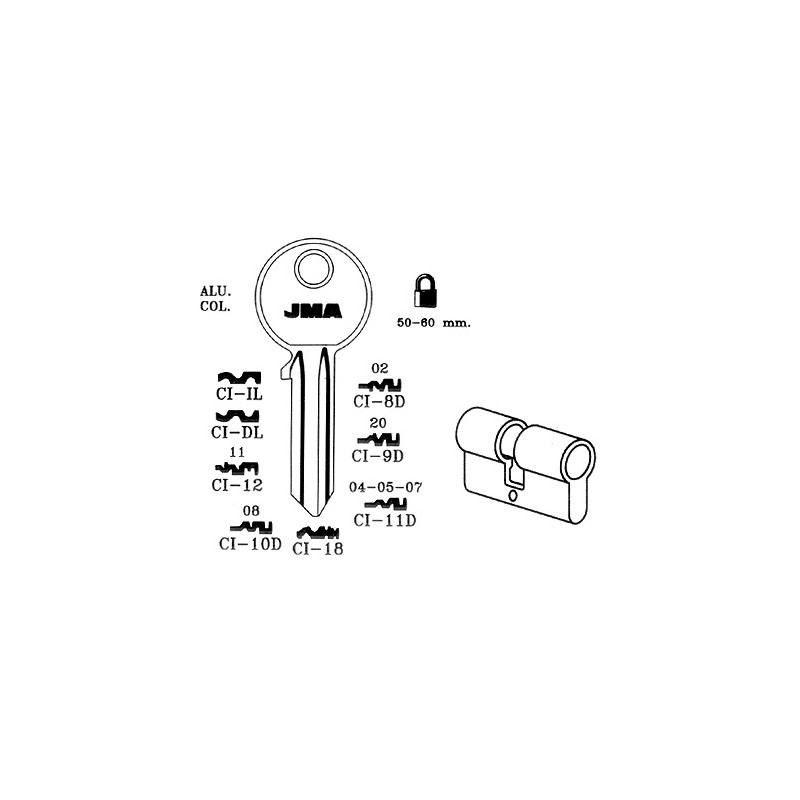 LLAVINES-4 CI-IL ALUMINIO SURT