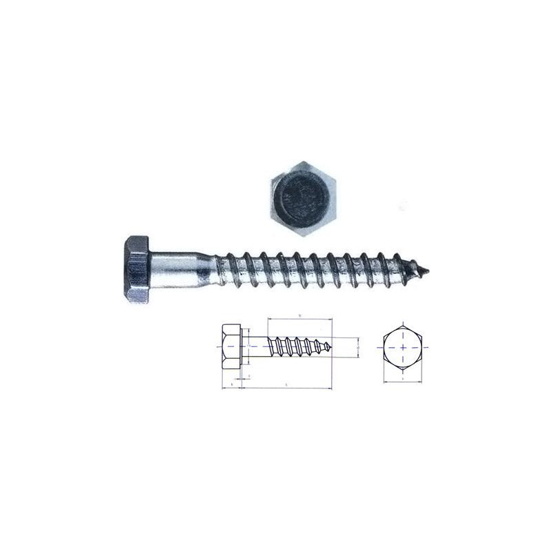 TORNILLO BARRAQUERO    8X180  571 ZIN 100U