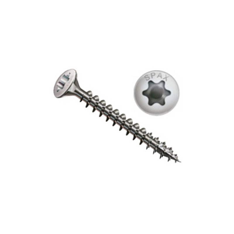 TIRAFONDO INOX 4  X 35  T20 200U