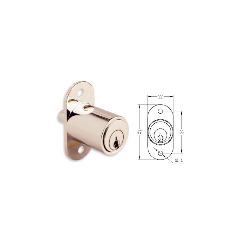 CERRADURA AGA 147 LATON